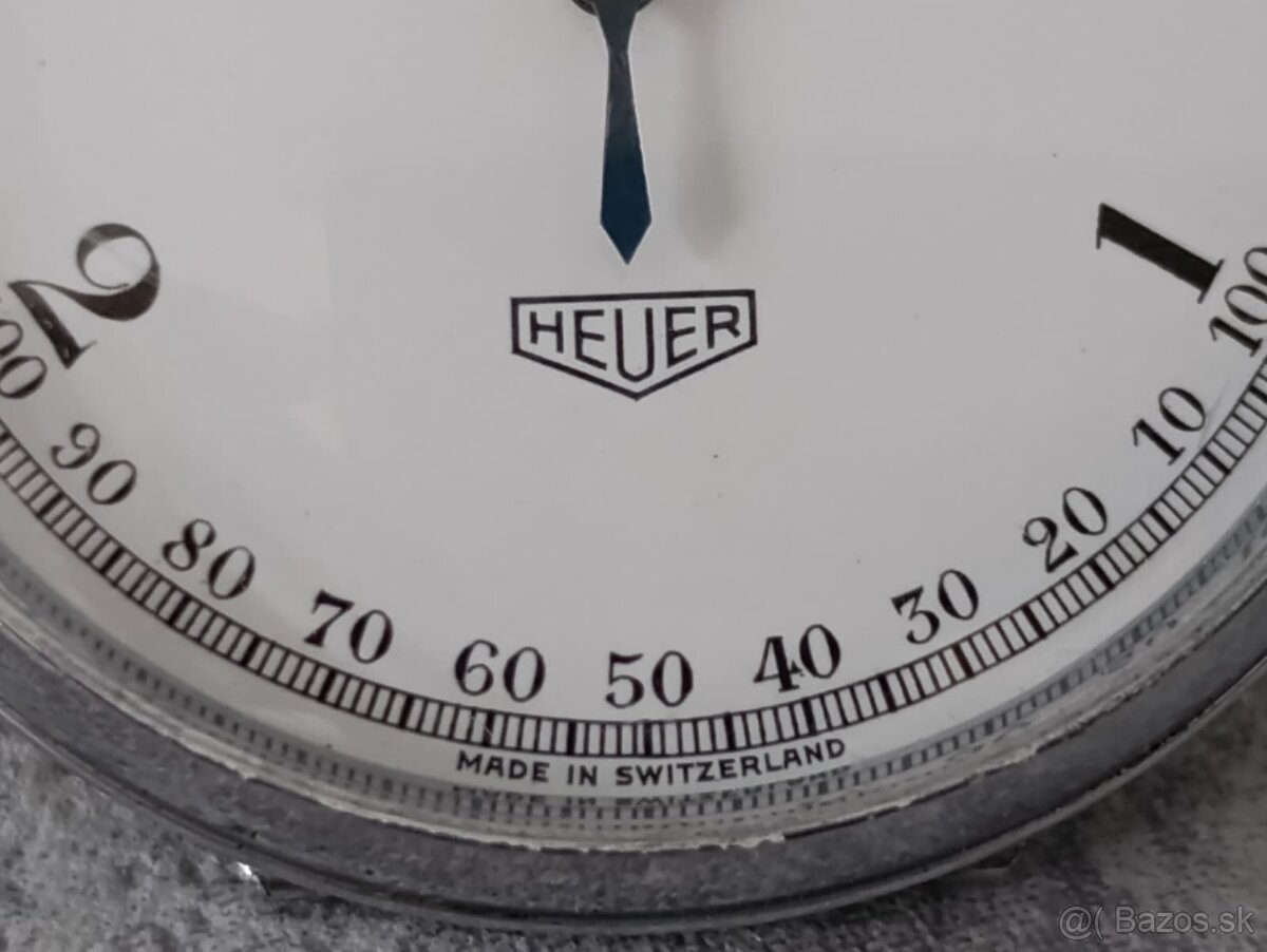 Velmi staré vojenské švýcarské stopky mikrograph Heuer - 8