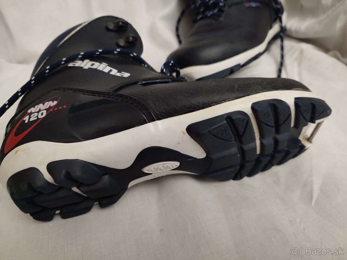 Kvalitné a pevné kožené topánky na bežky ALPINA v 39, NNN - 8