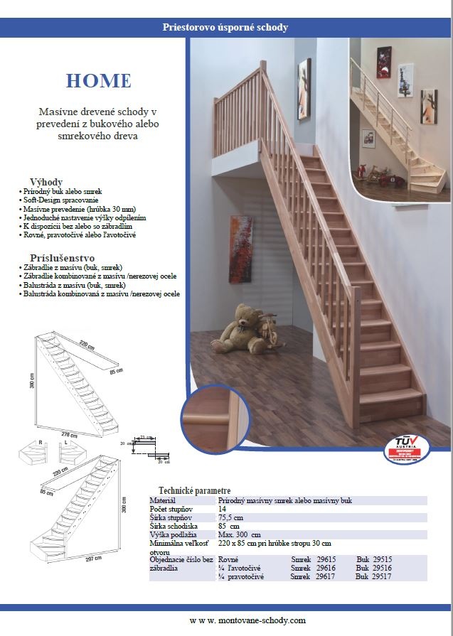 Masívne drevené bukové schody - 8