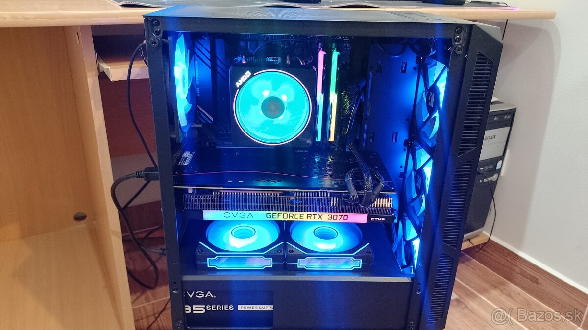 Herný výkonný PC – Ryzen 7 + RTX 3070 + 1.5TB+ARGB+WIN11 PRO - 8
