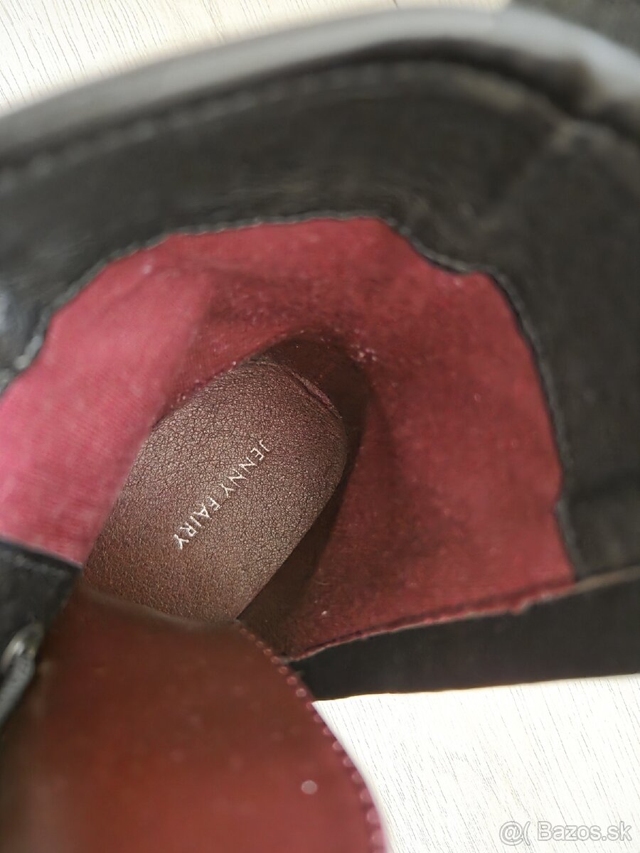 Clenkove topanky, vel.39 burgundy - 8