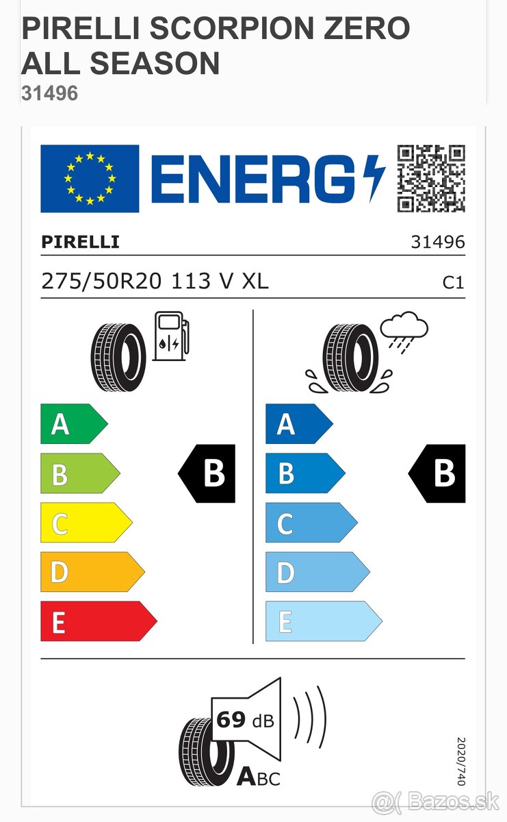 Celorocne Pirelli 275/50 R20 - 8