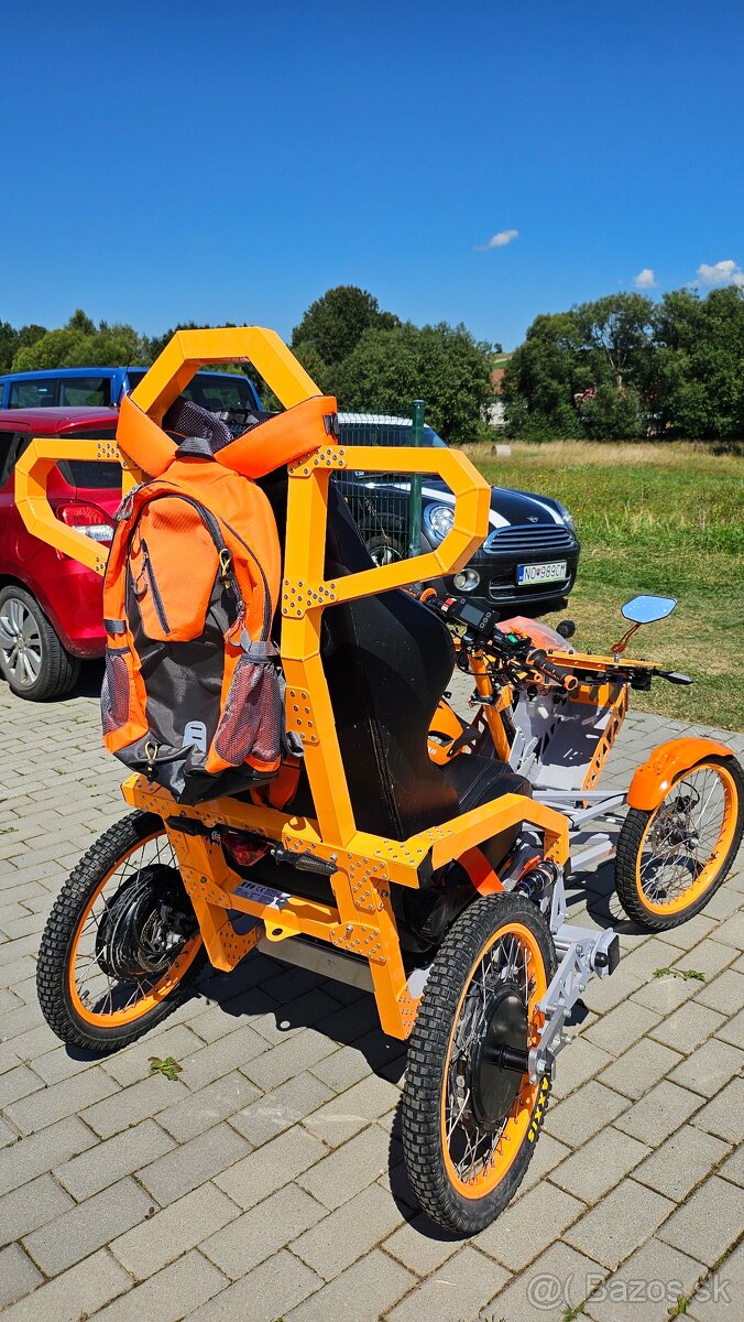 Terénny vozik 2x 1500W 40km/h dojazd 50km aj pre vozičkárov - 8