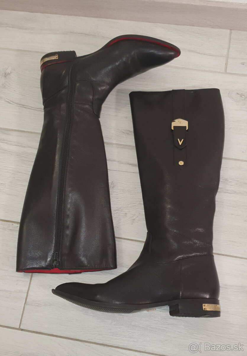 Kožené čižmy v. 40 - mäkká koža - 8