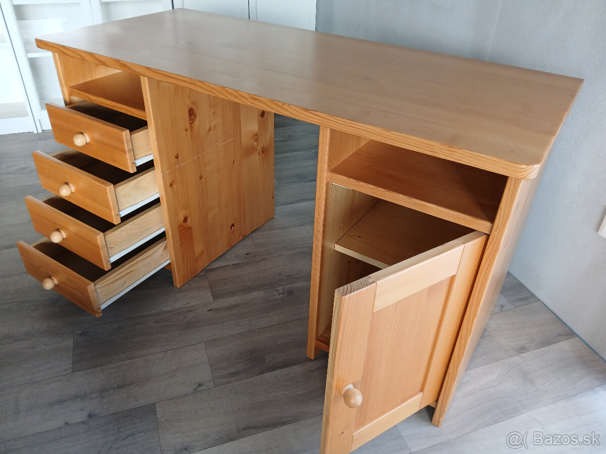 Písací stôl - kvalitný masív - 8
