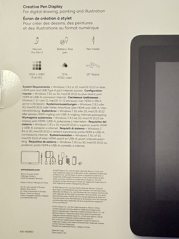 Predám grafický tablet Wacom Cintiq 16 creative pen - 8