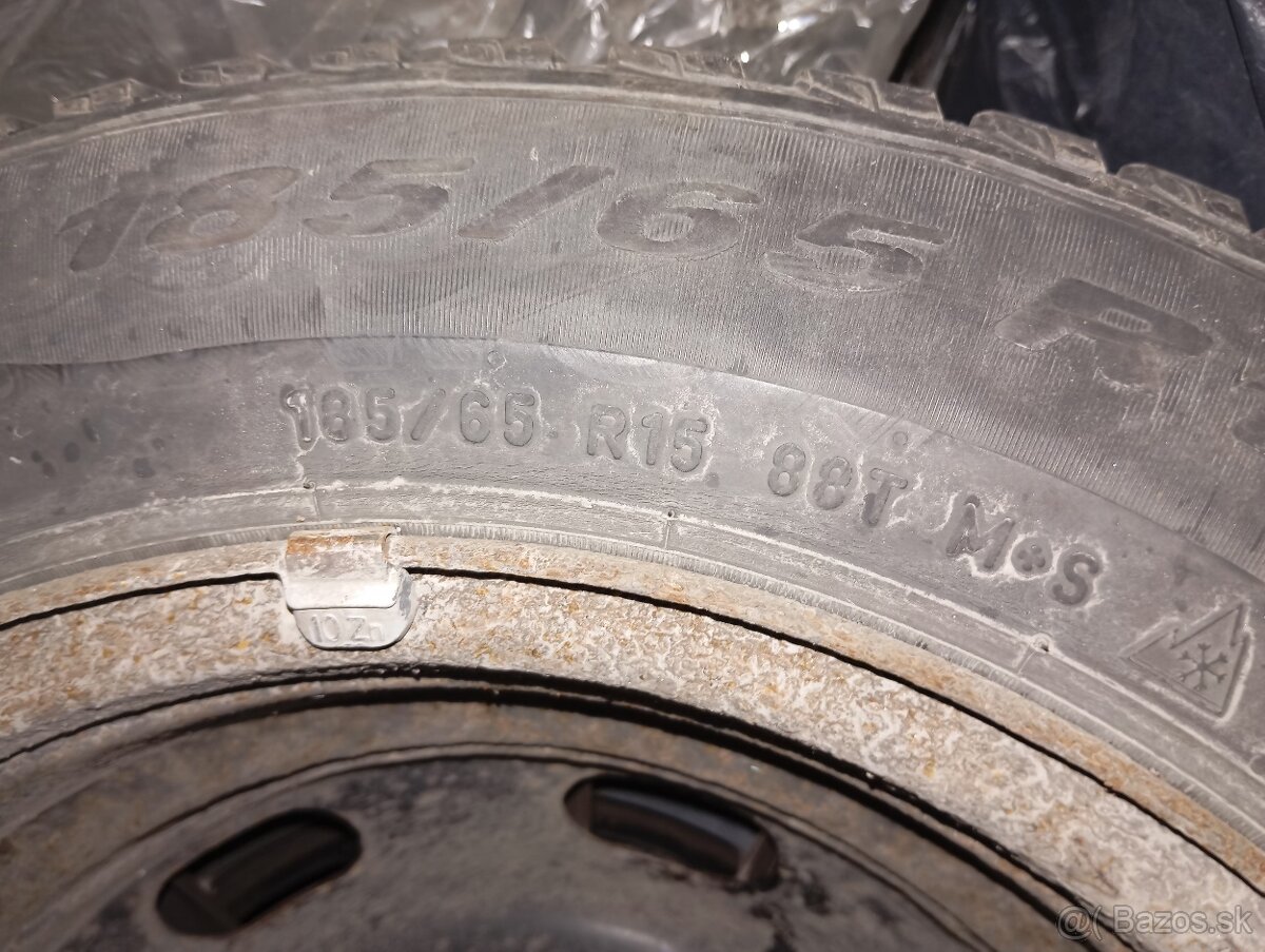 Zimné pneumatiky s plechový diskami - 8