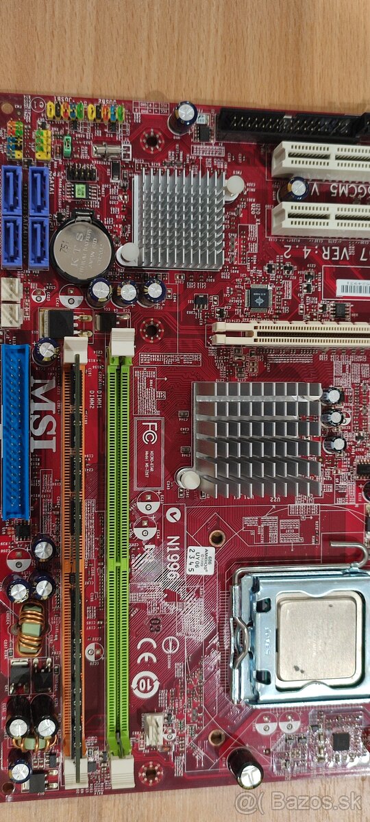 Retro PC základ (Doska + CPU + RAM + Grafika + ZDROJ) - 8