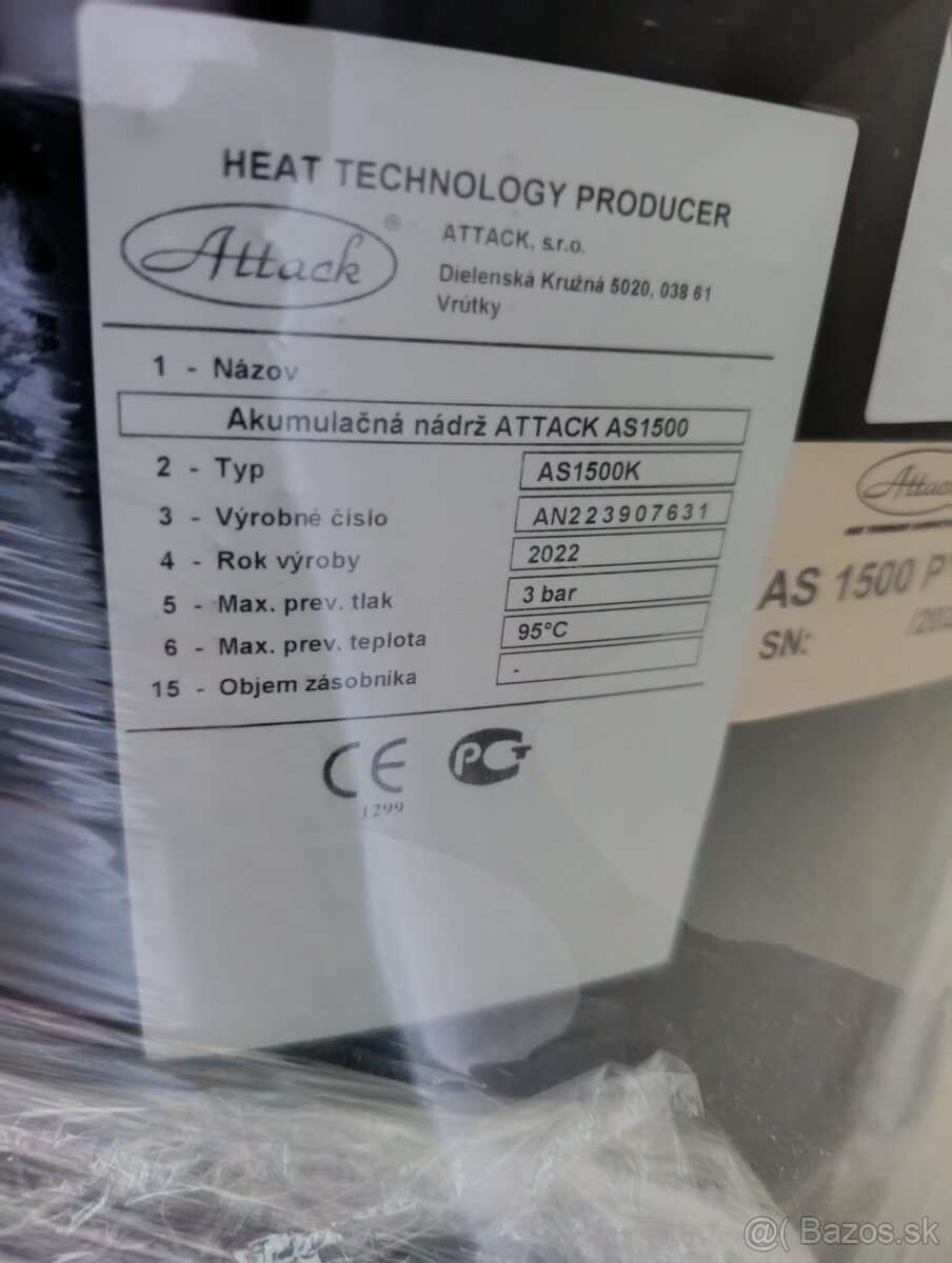 Predám kvalitný Splinovací kotol Attack DPX30CP + Akumulačka - 8
