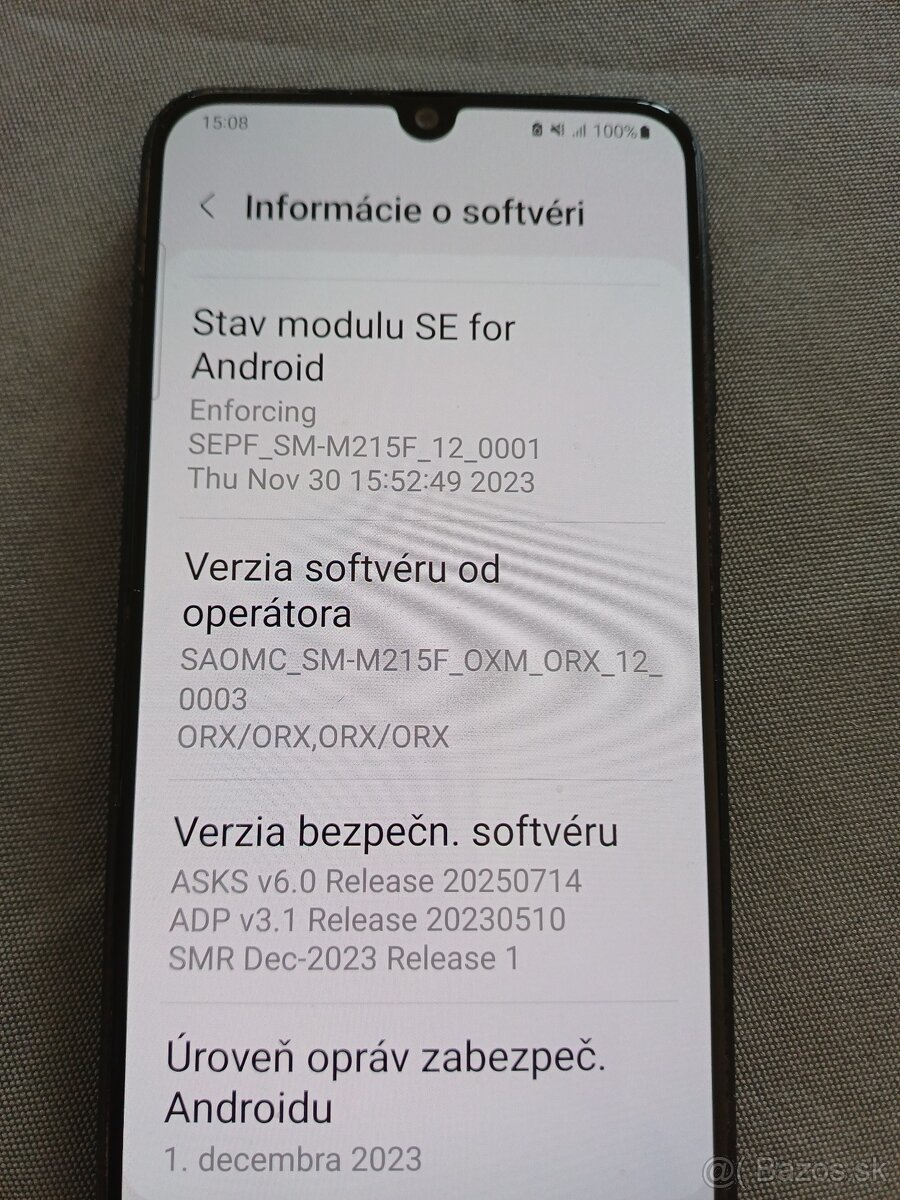 Predám Smsung Galaxy M 21 - 8