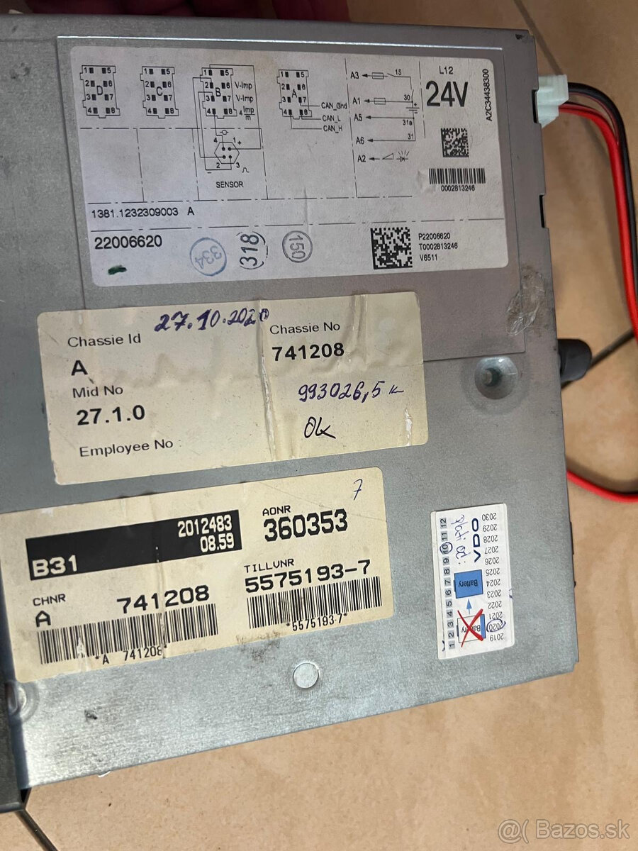 Tachograf na Volvo - 8