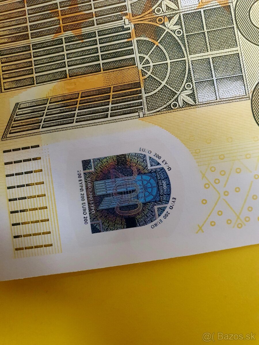 ✅️Bankovka 200€ UNC (0) - 8