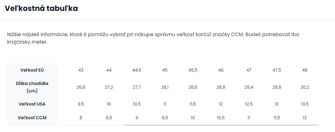 Panske korcule - CCM JetSpeed FT475 Senior, 45 - 8