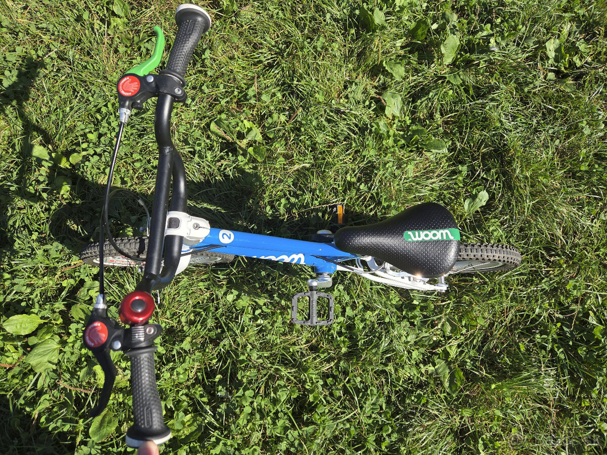 Woom 2 modrý + helma (S) modrá - 8