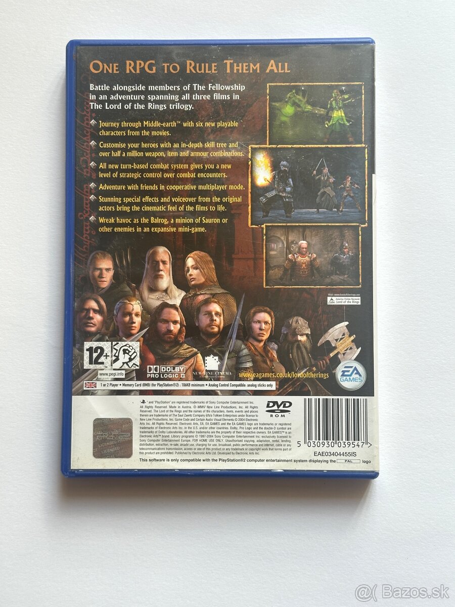 PS2 The Lord of the Rings 2x - 8