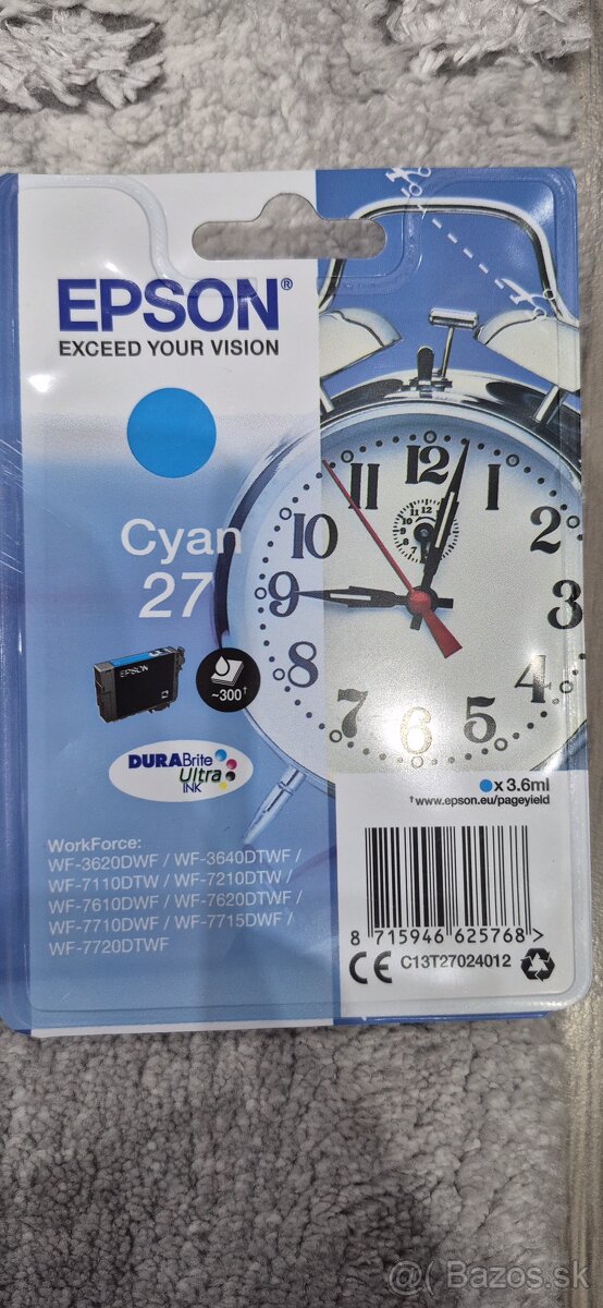 Predám atramentovú náplň do tlačiarne Epson - 8