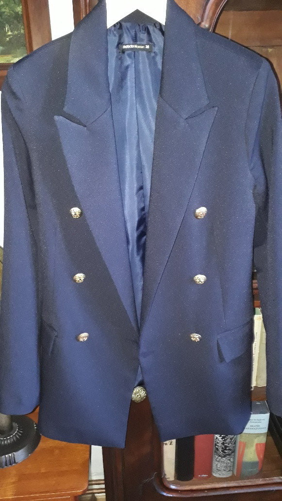 tmavomodré sako S - nové - 8