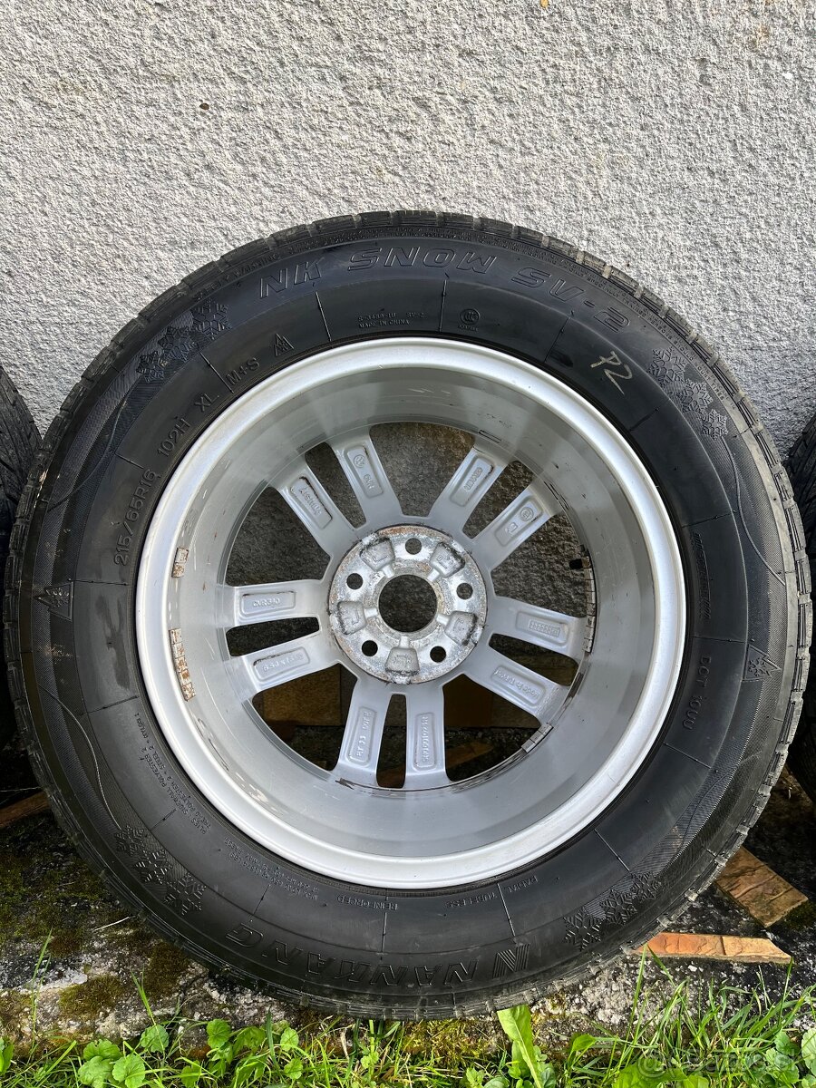 Sada diskov na zimných gumách 5x112 r16 - 8