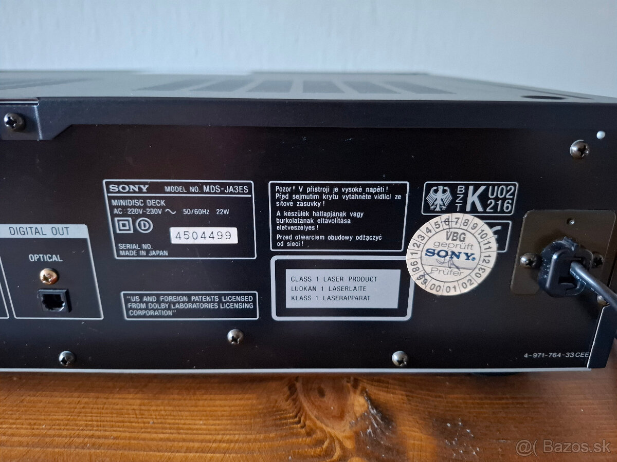 SONY MDS-JA3ES TOP stav - 8