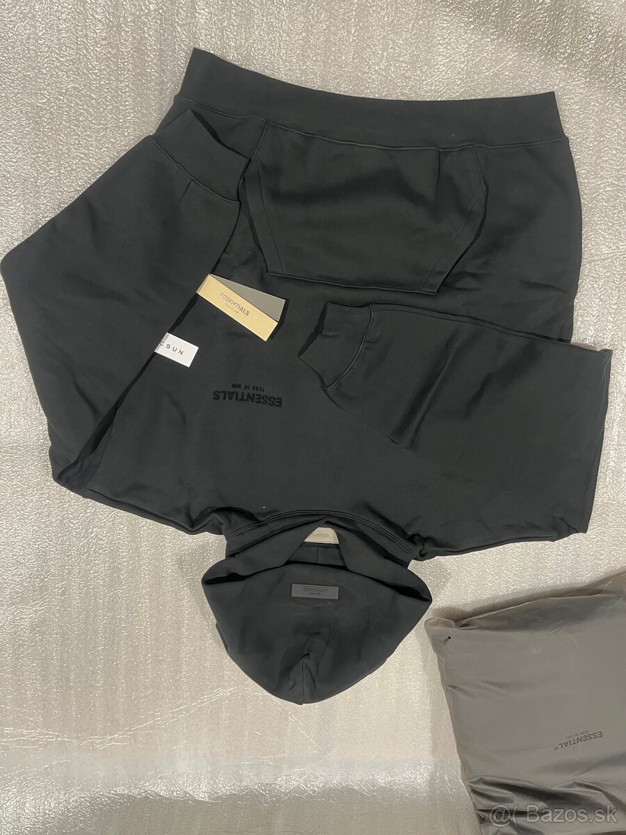 Essentials ORIGINAL čierna mikina hoodie black - 8