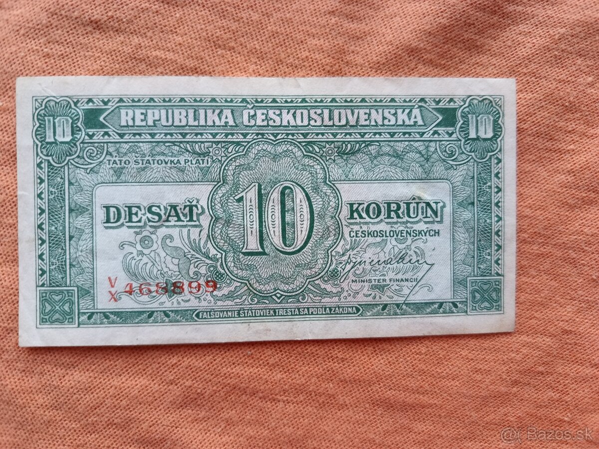 Bankovky ČSR - 5 - 8