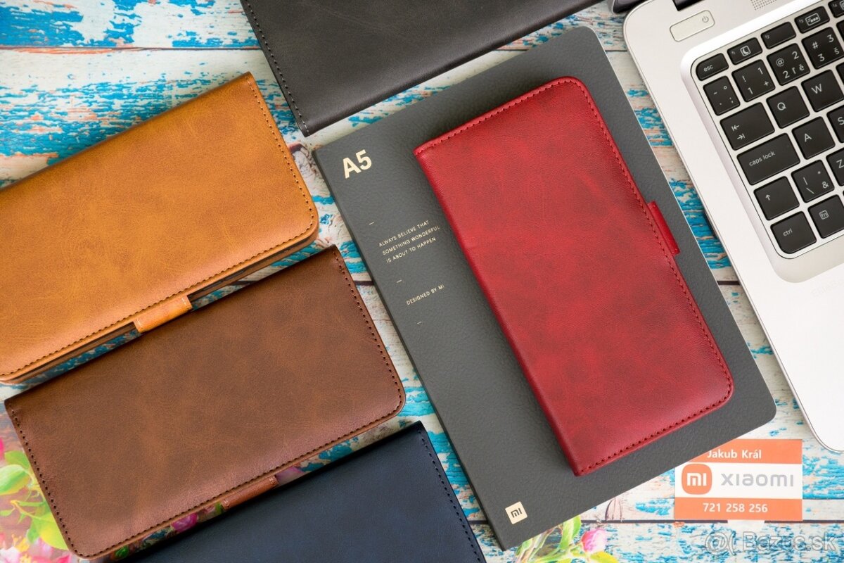 Zatváracie puzdro s bočným pásikom pre Xiaomi, Redmi a Poco - 8