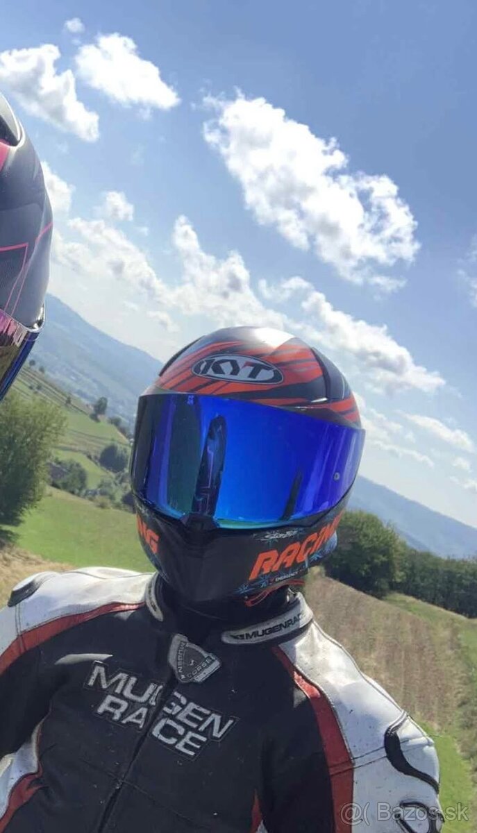 Plexi na prilbu KYT R2R blue - 8