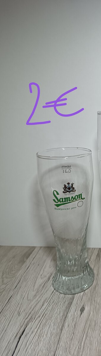 České pivové poháre 2 - 8