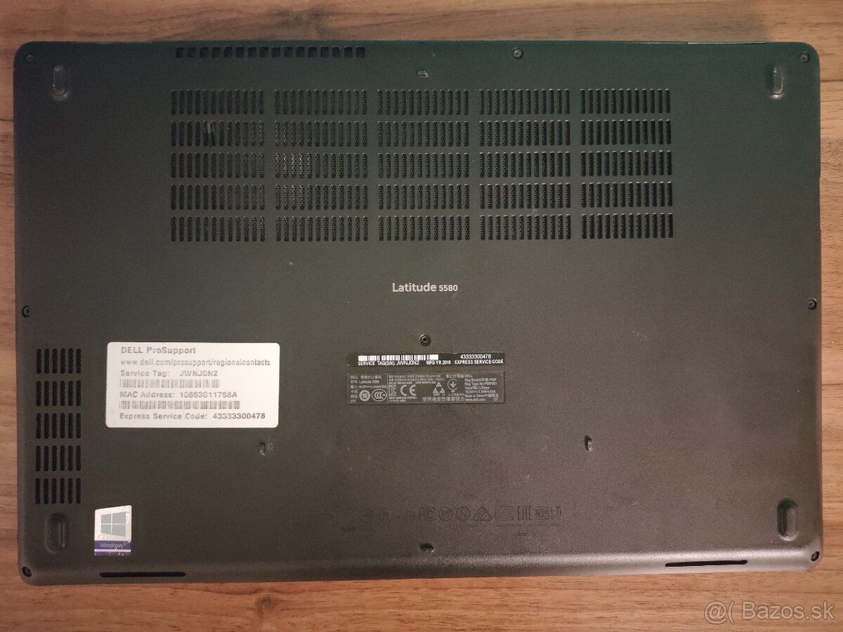 Dell Latitude 5580 | i5 • 16GB • 256GB SSD - 8