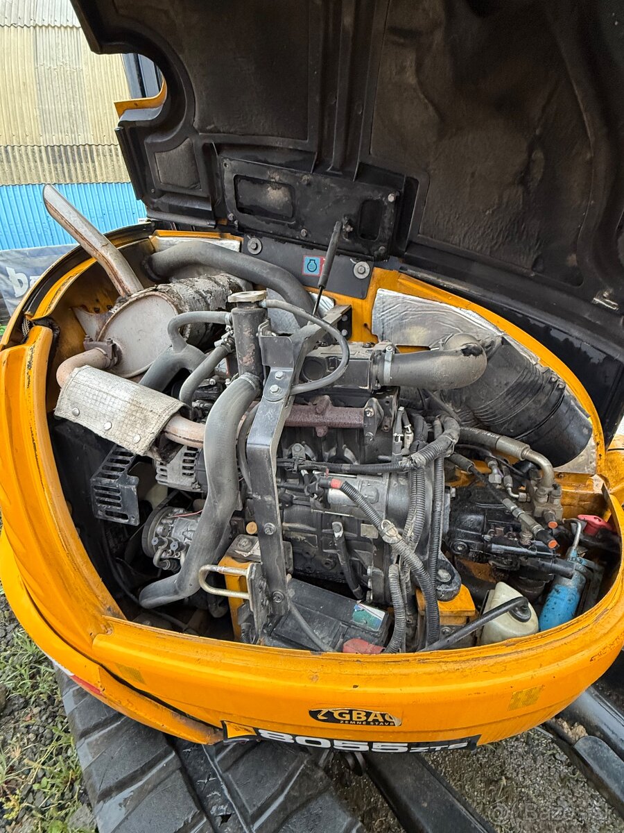 JCB 8055 zts + Engcon, centralne mazanie - 8