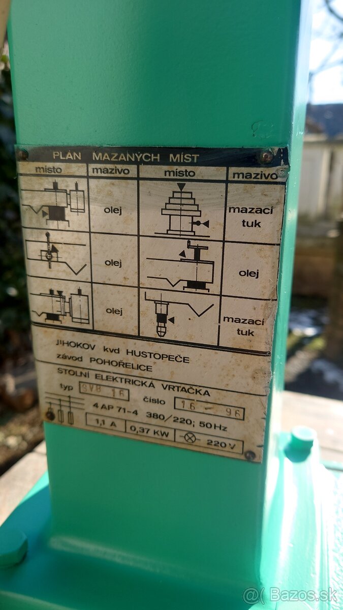 Vŕtačka jihokov SVB 16 - 8