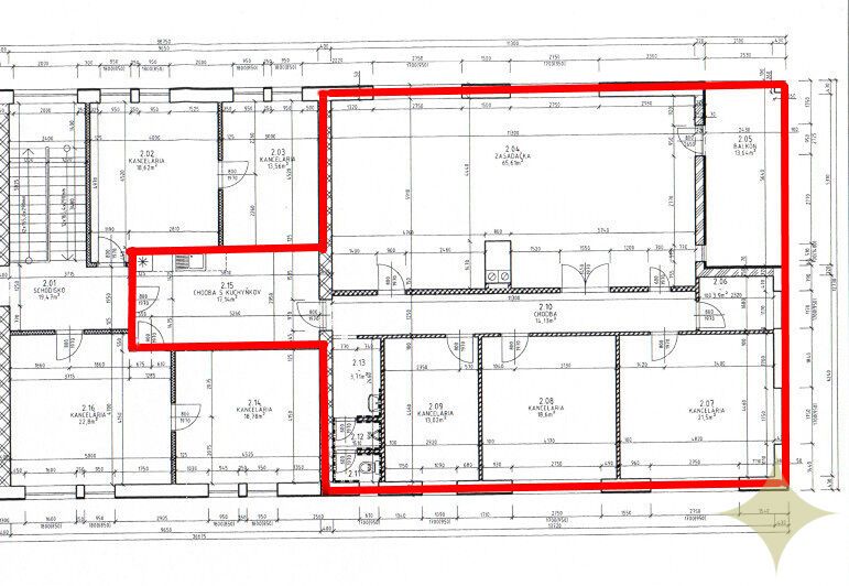 Prenájom kancelárske, obchodné priestory 172,5 m2 Ružomberok - 8