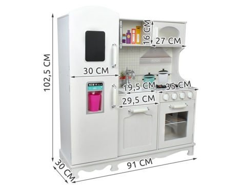 Veľká drevená kuchynka s komplet príslušenstvom - 8