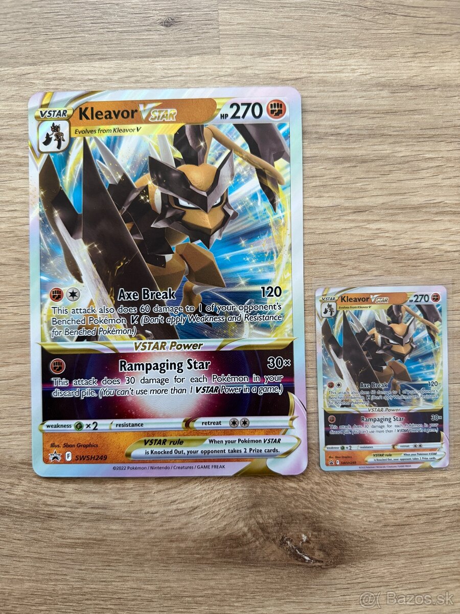 Pokémon karty veľké Jumbo (oversize) karty - originál - 8