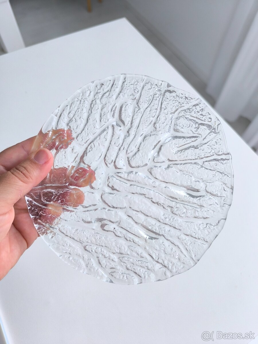 Kvalitná sklenenná tácka retro - 8