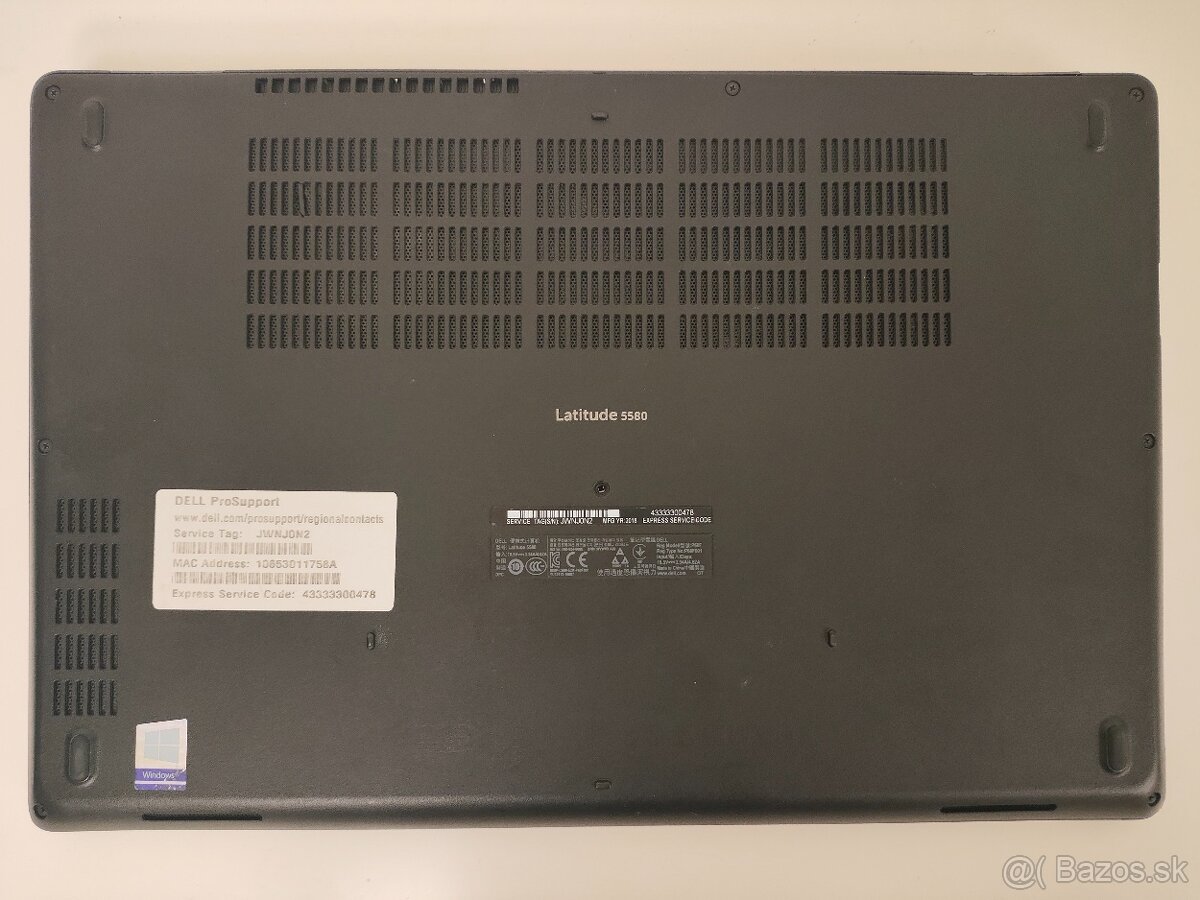 Dell Latitude 5580 | i5 • 16GB • 256GB SSD - 8