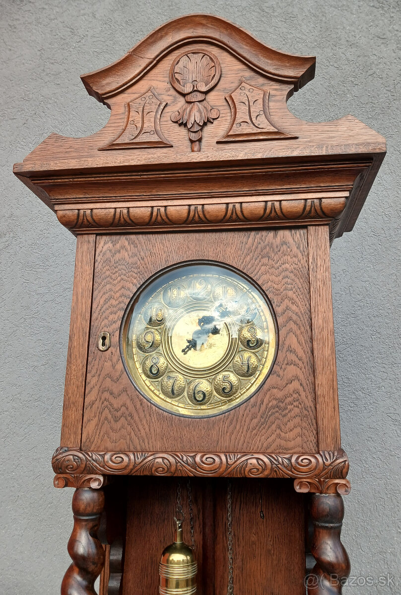 Hodiny podlahové starožitné. - 8