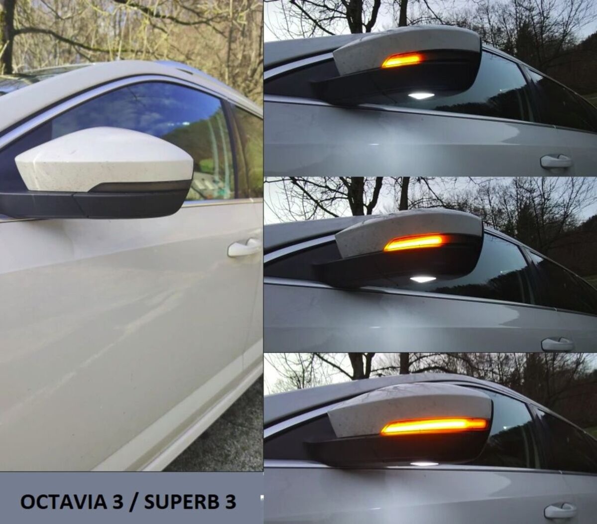 DYNAMICKE LED SMEROVKY DO SPATNYCH ZRKADIEL - 8