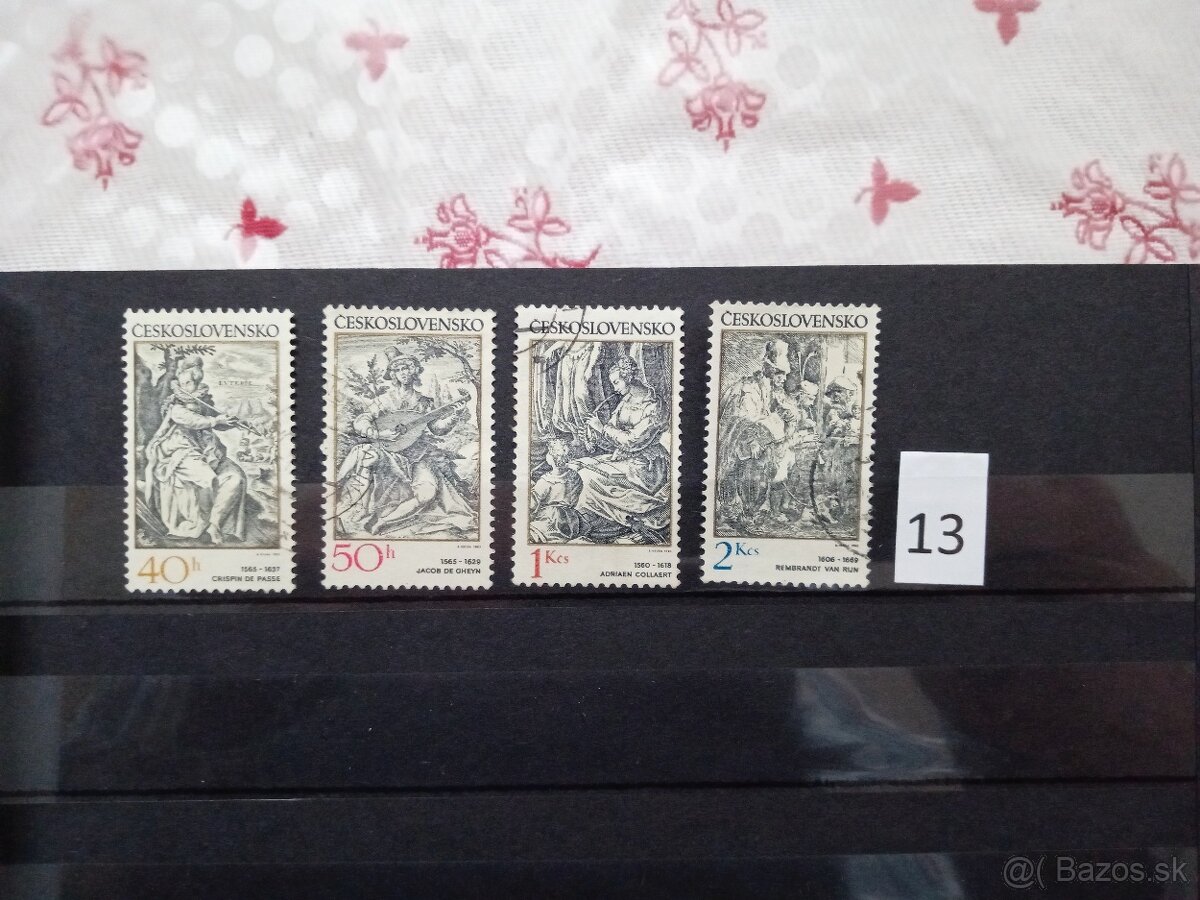 Poštové známky č.433 - ČESKOSLOVENSKO - 20 sérií - 8