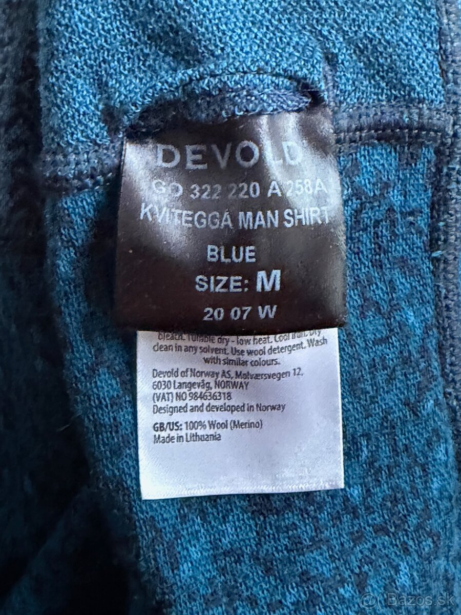 Nové merino tričko Devold Kvitegga Merino 230 Shirt Man - 8