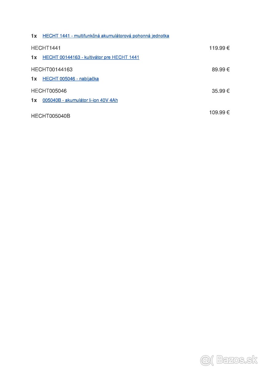 KULTIVÁTOR HECHT 1441 a príslušenstvo - 8