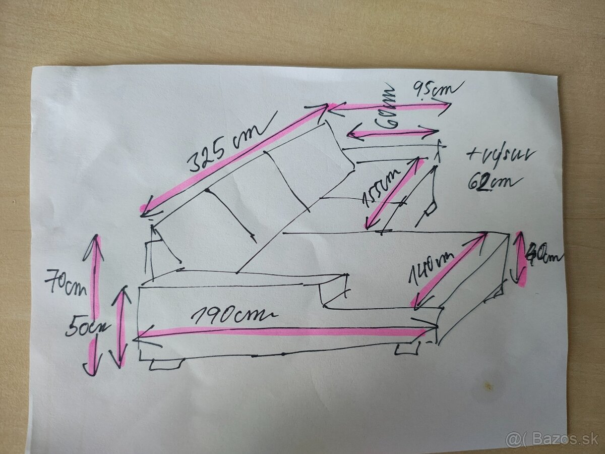 Rohová sedacia súprava - modrá farba - 8