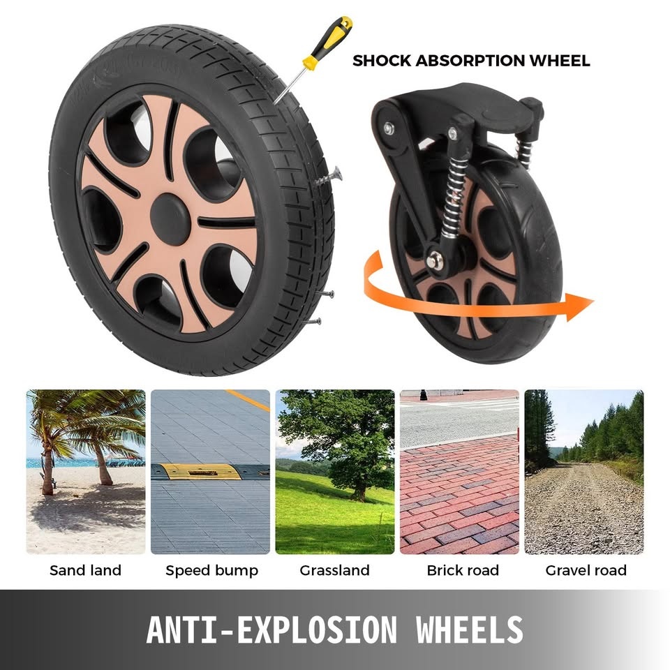 Nový kombinovaný kočárek 2v1 (hnědý) - 8