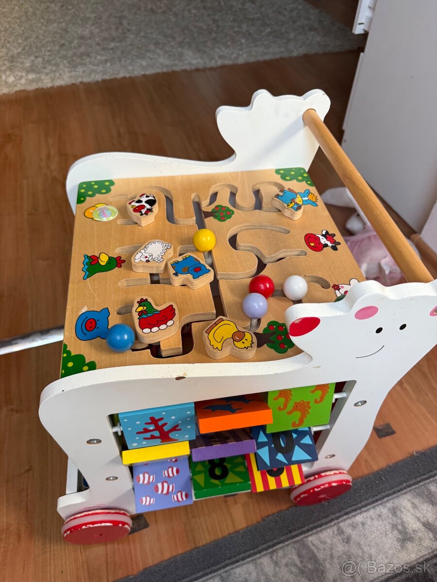 Detské drevené Chodítko multifunkčné - 8