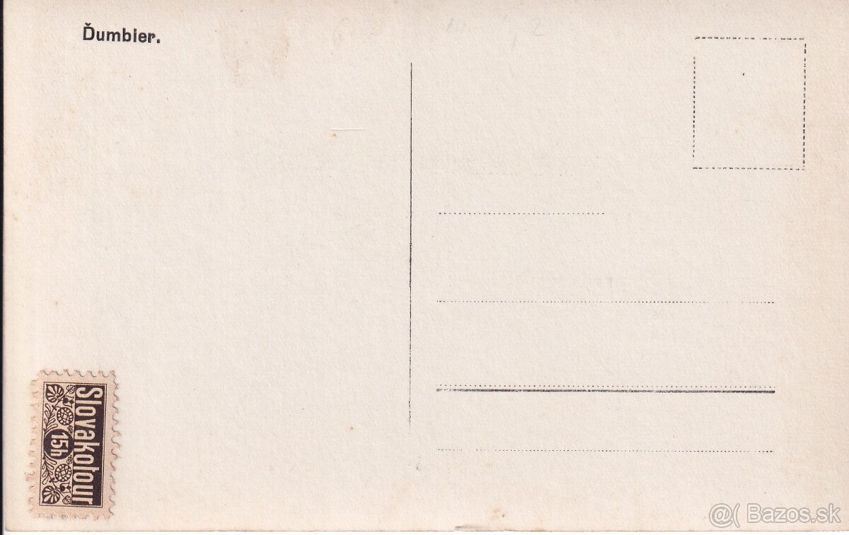 Staré pohľadnice Nízke Tatry, Ďumbier - 8