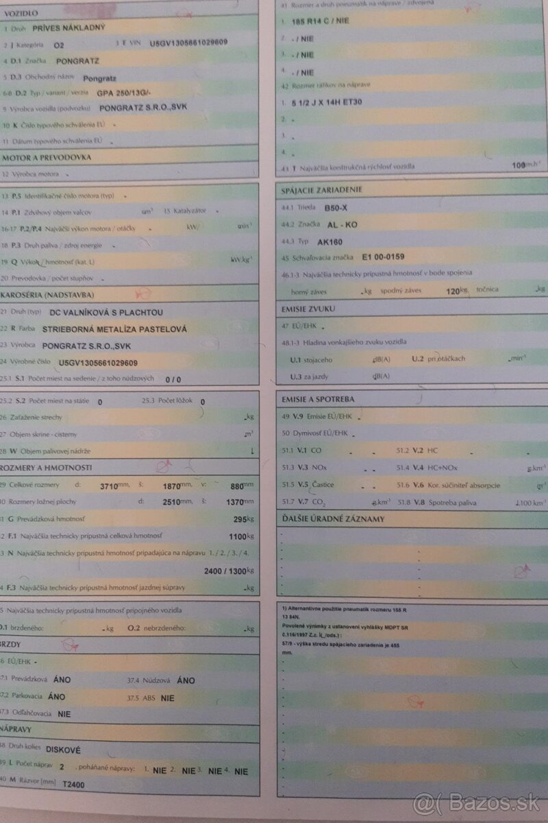 prives 1100kg plachta cena : 1300€ - 8