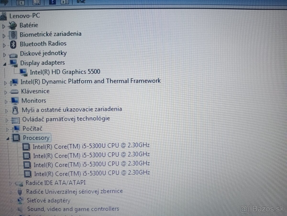 predám Lenovo Thinkpad t450 / Intel core i5 / Windows 7 - 8