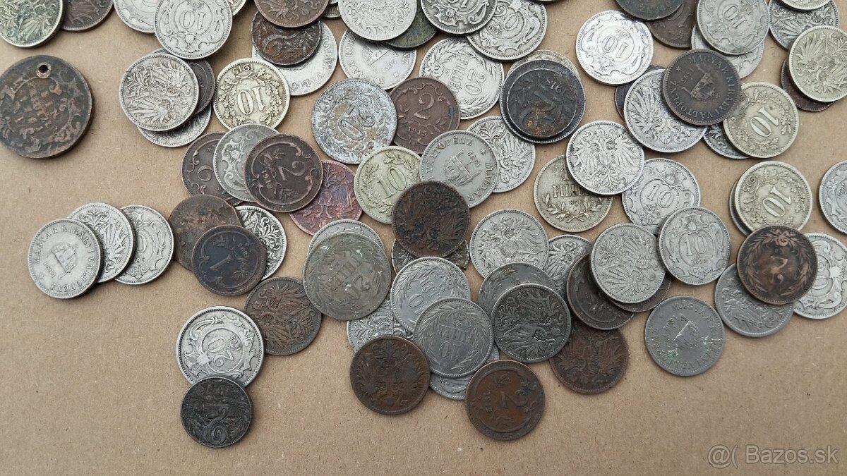 Staré mince, fillery viz foto, rakousko uhersko.konvolut - 8