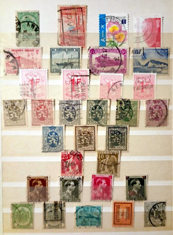 Predám poštové známky BELGICKA - 8