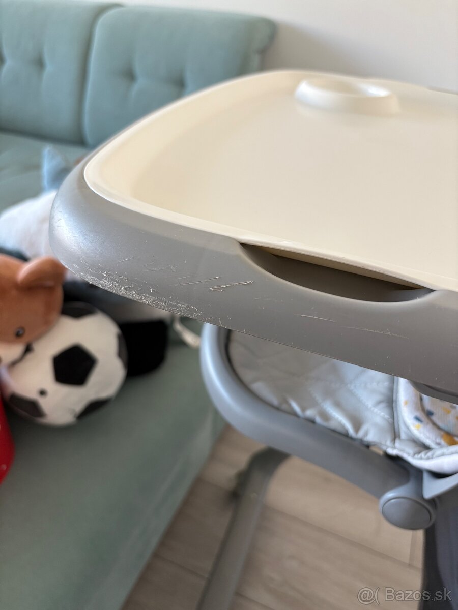 Jedálenská stolička Kinderkraft Lastree Grey 2v1 - 8